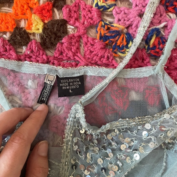 See through sequin top - Picture 3 of 3
